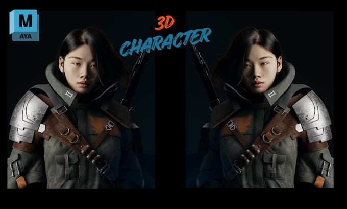 do 3d character modeling, sculpting and facial rigging