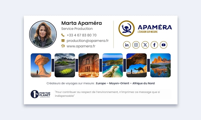 design professional custom HTML email signature