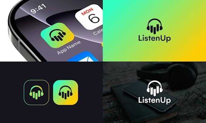 design modern app icon logo