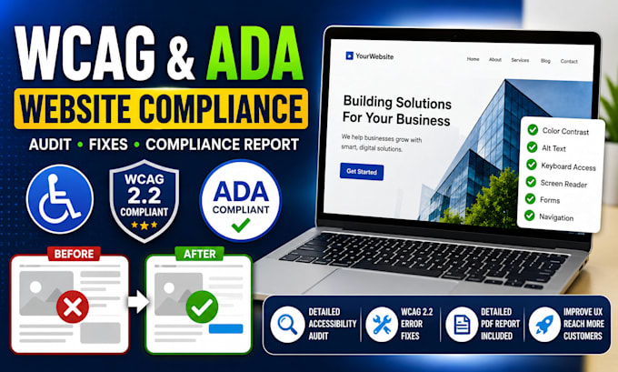 perform a professional ada and wcag accessibility audit