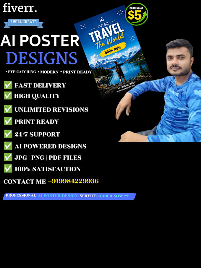 create professional ai poster designs