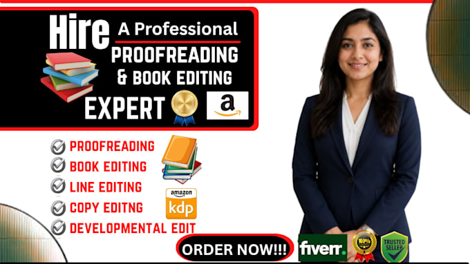 proofread KDP novel, developmental edit, book editing, book formatting