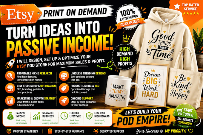 do printify print on demand tshirt and merchandise listings