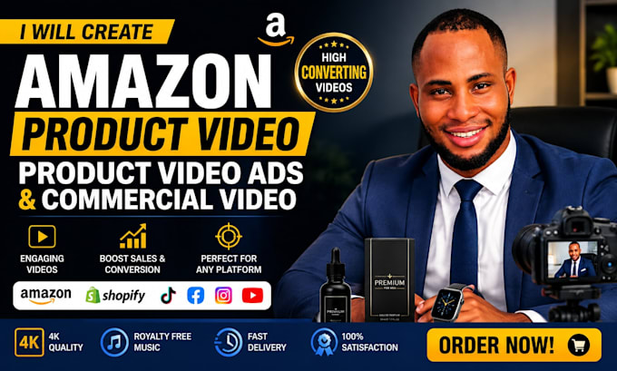 create amazon product video, product ads, and commercial video