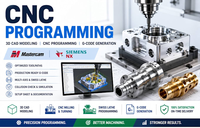 do 3d cad modeling cnc programming generate g code with swiss lathe mastercam nx