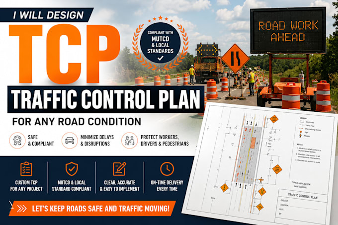 design tcp, traffic control plan for any road condition