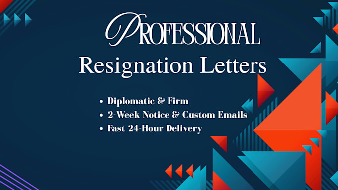 write a polite and professional resignation letter
