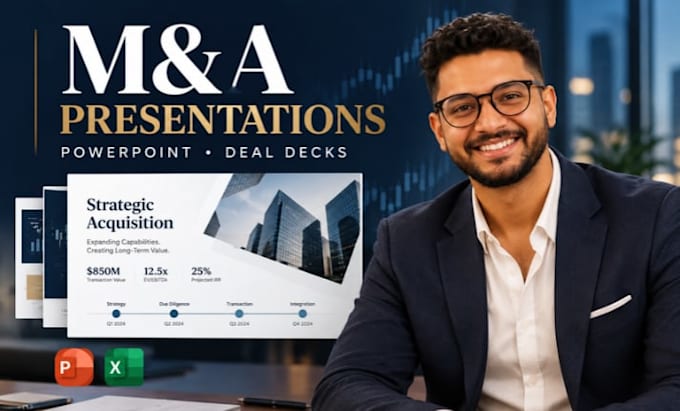 design investment banking powerpoint decks for mergers and acquisitions