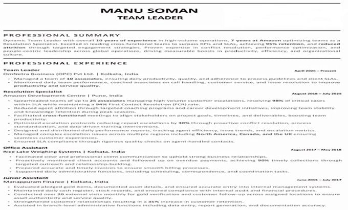 handle the customer service in english for clients