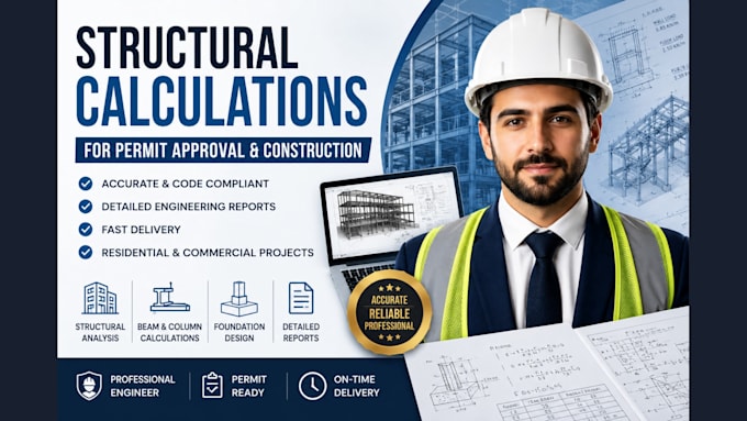 prepare structural calculations for permit approval construction building permit