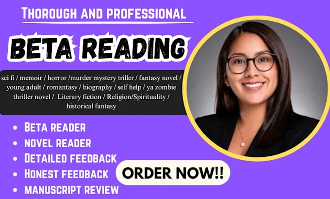 beta read your romance, horror, dark fantasy, thriller manuscript beta reader