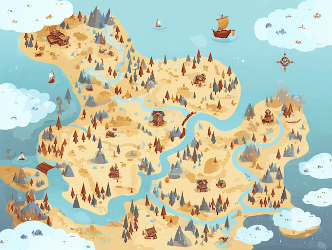 a custom premium quality battle map for, fantasy