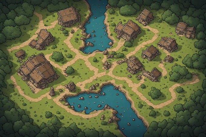 draw a custom map for fantasy, scifi, book or boardgame