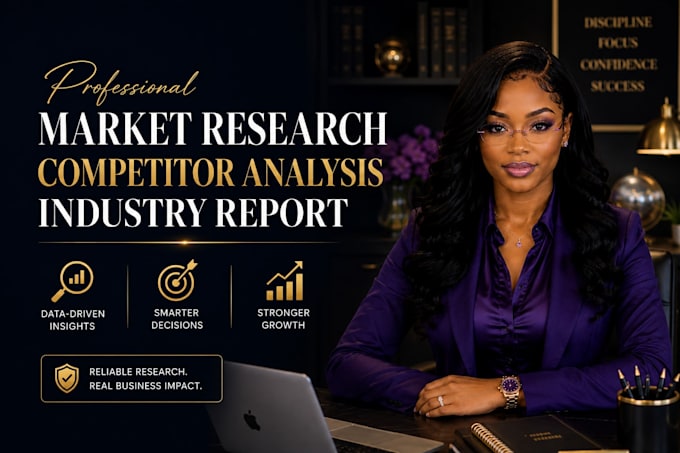 create market research, competitor analysis, industry research report