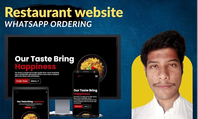 build a restaurant website with whatsapp ordering