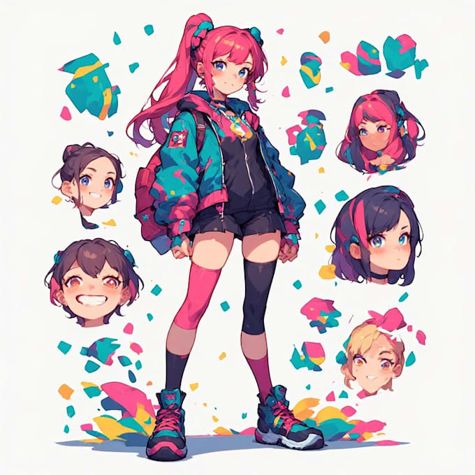 draw you as anime character style