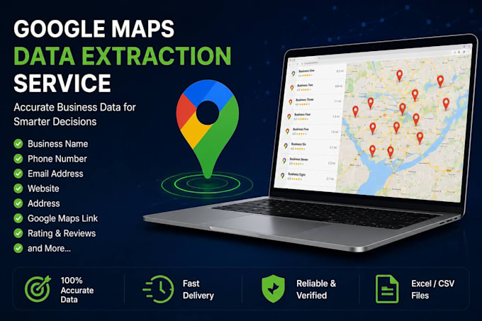 scrape google map data for lead generation, b2b data extraction