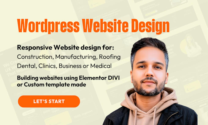 design a responsive medical business and construction websites