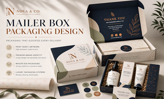 do product packaging box design,  subscription box design, mailer box design