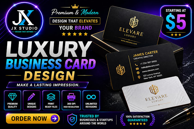 design a unique business card with qr code
