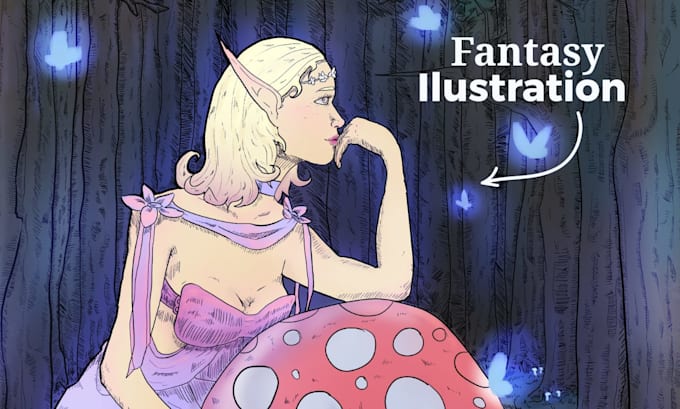 illustrate your fantasy character, creature, or scene