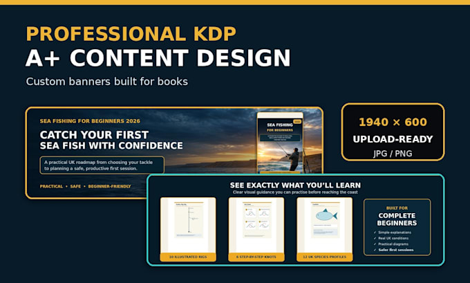 create professional amazon KDP a plus content for your book
