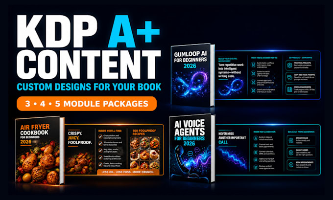 design amazon KDP a plus content for your book