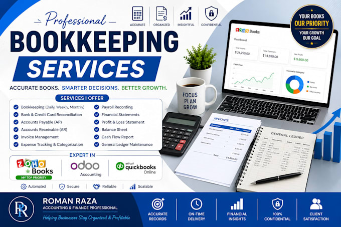 do professional bookkeeping and bank reconciliation