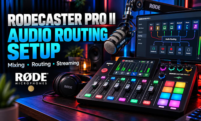 setup and fix rodecaster pro 2 duo audio for podcast and streaming