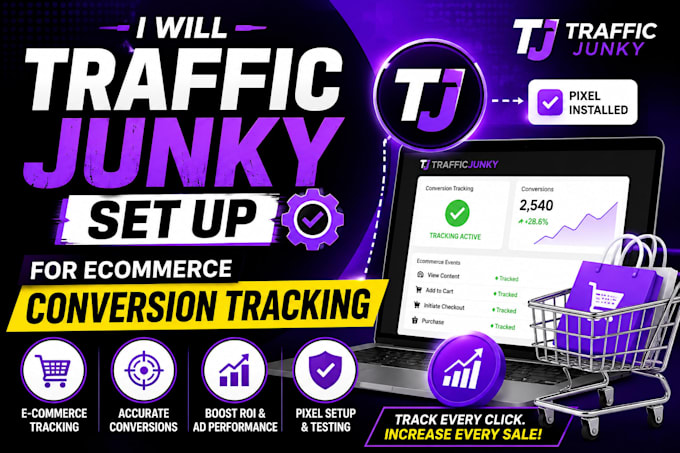 set up trafficjunky conversion tracking for ecommerce