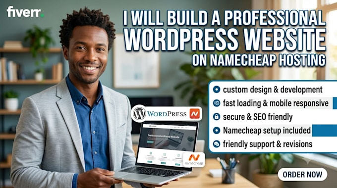 redesign portfolio website on namecheap, hostinger, bluehost, hostgator, godaddy
