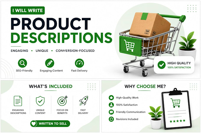 write SEO product descriptions