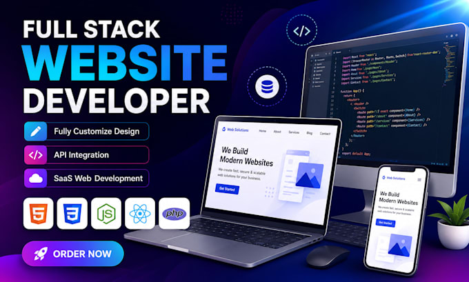 build custom website development as full stack PHP laravel web developer