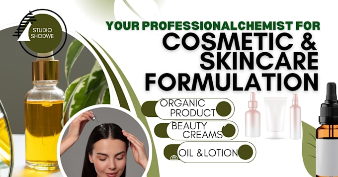 formulate skincare, haircare, cosmetics, organic products, and beauty creams
