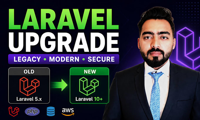 upgrade and modernize legacy laravel and PHP applications