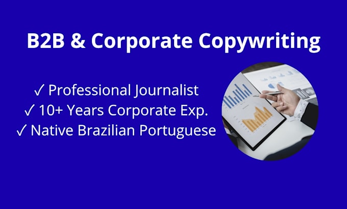 write professional b2b copy and corporate web content