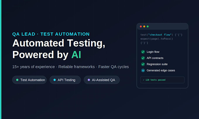build automated test frameworks with playwright and ai powered QA