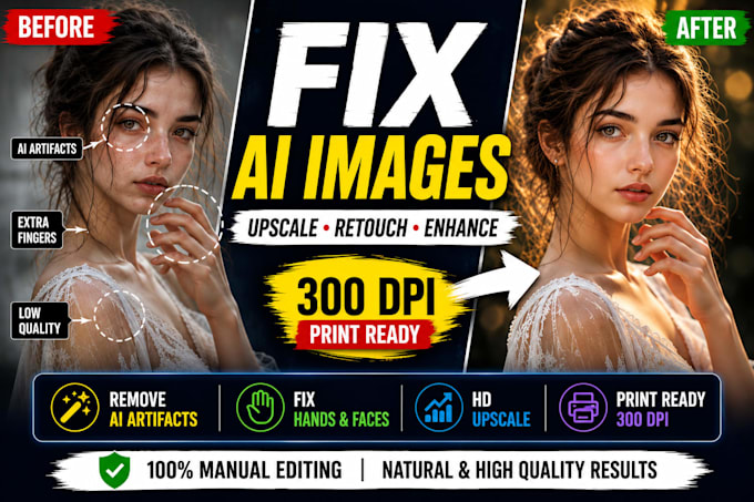 fix ai generated images with photoshop retouch
