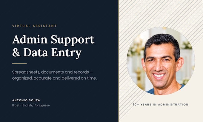 be your virtual assistant for admin support and data entry