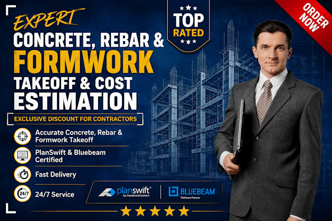 provide precise concrete, rebar and formwork takeoffs