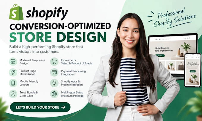 create cro shopify store conversion optimized shopify website