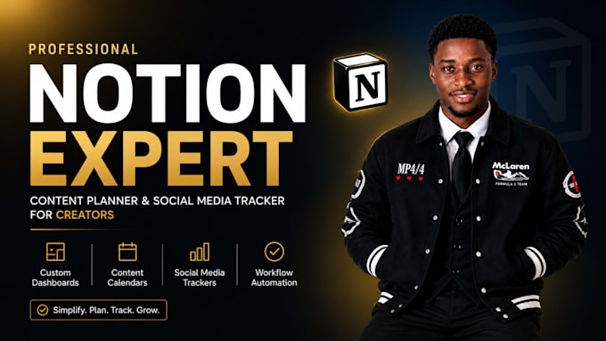 build a notion content planner and social media tracker for creators