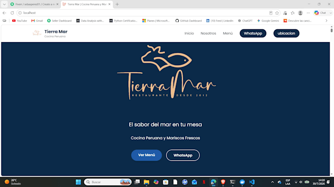 websites for businesses with a whatsapp button and address