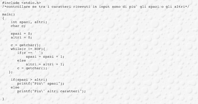 program what you ask me in c