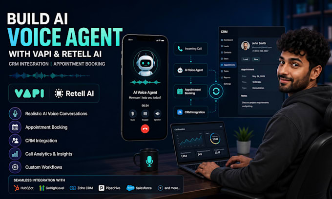 build ai voice agent with vapi retell ai crm integration appointment booking