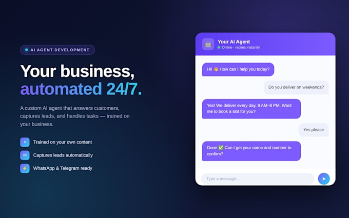 build a custom ai chatbot agent for your business