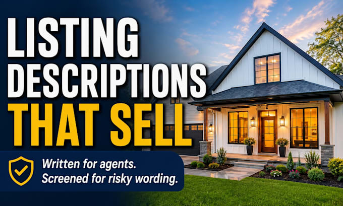 write SEO real estate listing descriptions for realtors