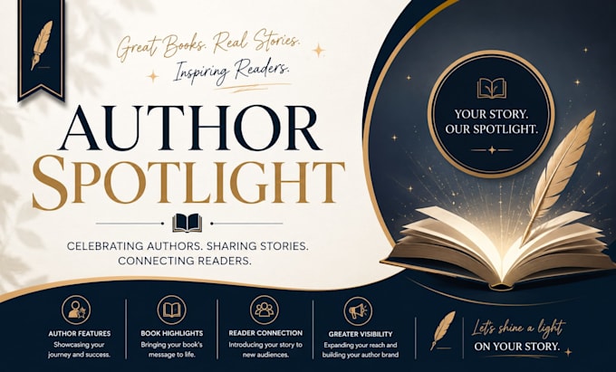 professionally promote your book with an exclusive author spotlight