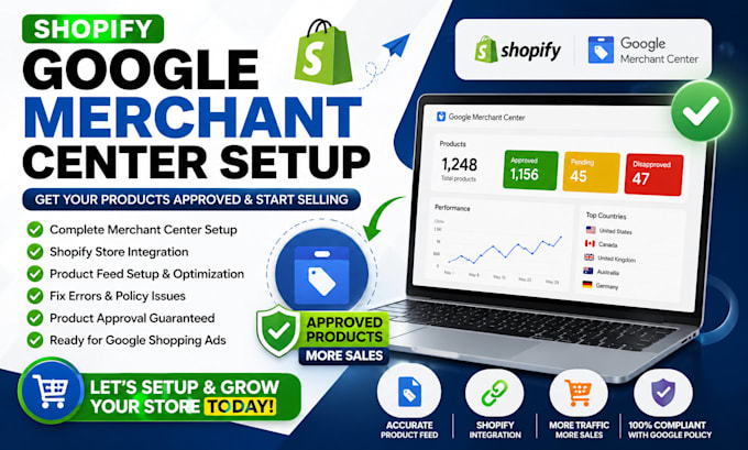 setup shopify google merchant center for product approval