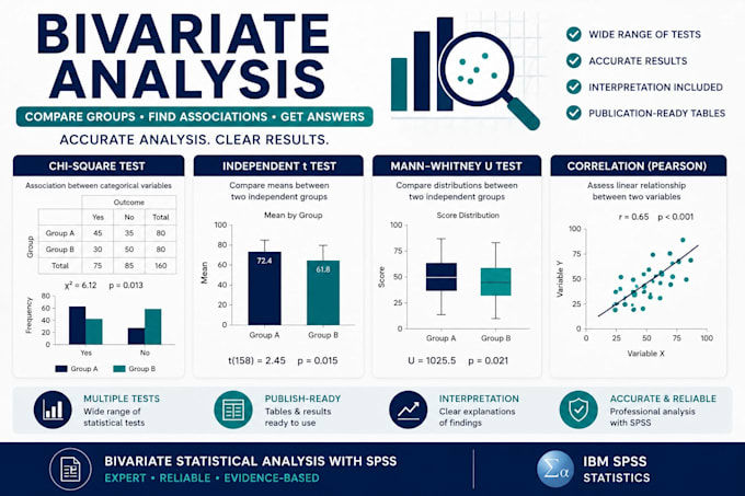 perform bivariate statistical analysis using spss